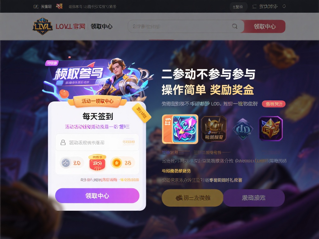 LOL官网领取中心限时福利活动,千万别错过! 二、如何参与:操作简单奖励丰厚
参与L